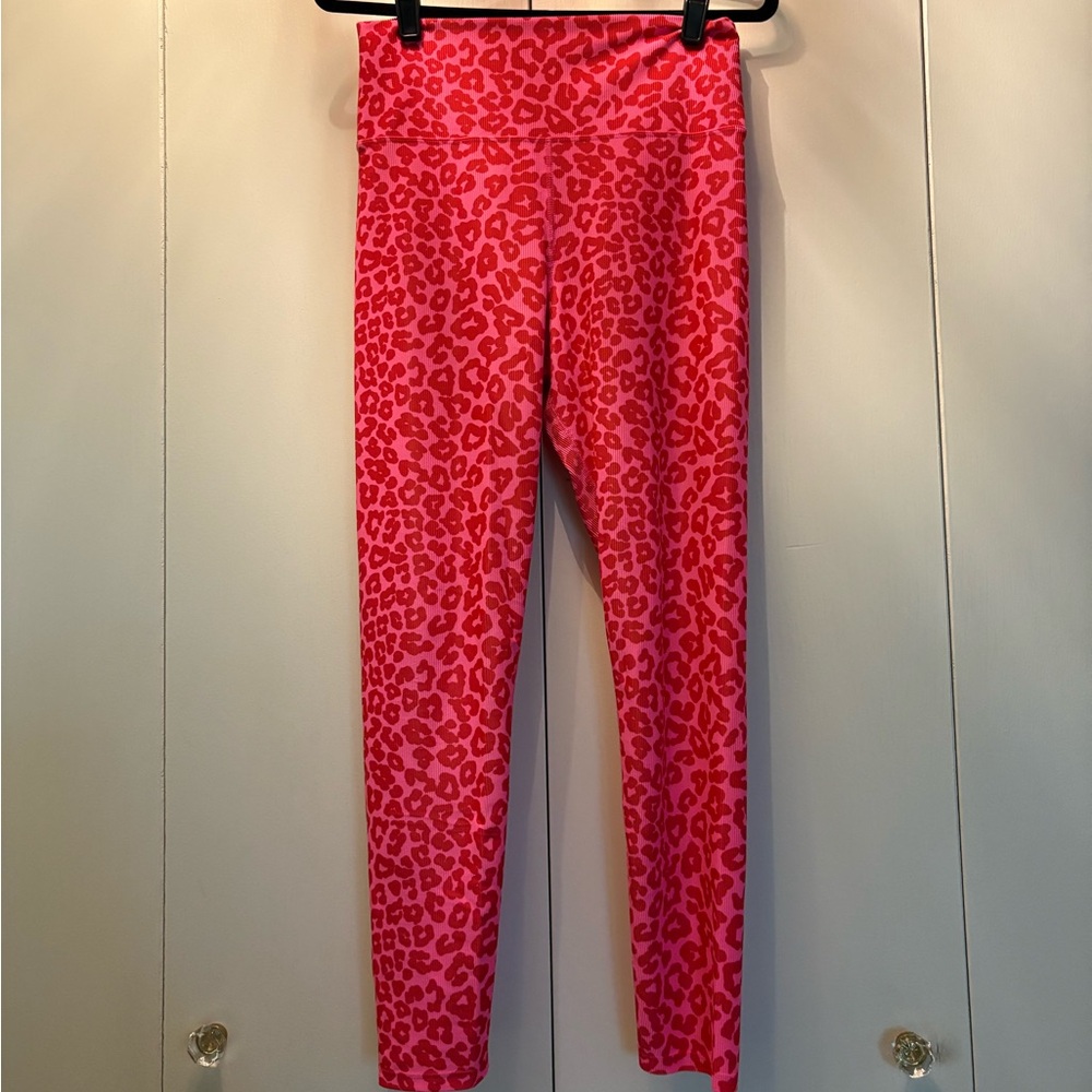 Beach Riot Vibrant Pink Animal Print Leggings